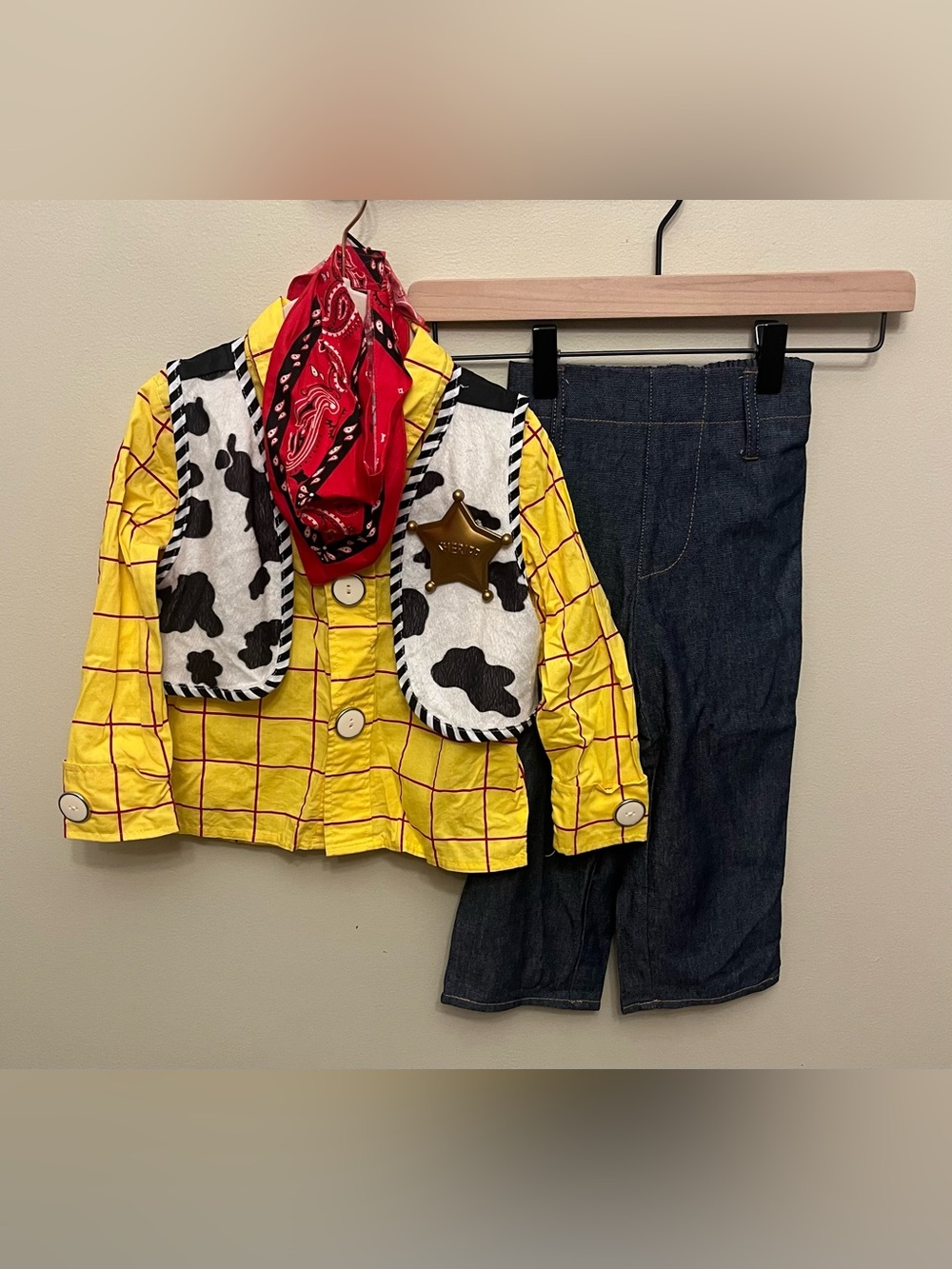 Toy Story Woody Costume Toddler Size 3 Disney Halloween Dress Up
